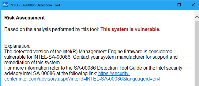 intel management engine firmware hp